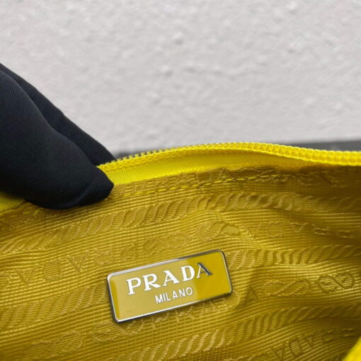 Replica Prada 1NE515 Re-Nylon Re-Edition 2000 mini-bag Lemon Yellow 8