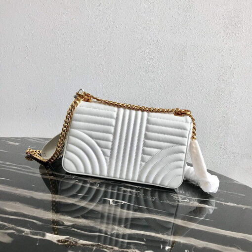 Replica Prada 1BD108 Medium Leather Prada Diagramme Bag White 2