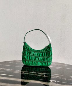 Replica Prada 1NE204 Prada Nylon and Saffiano Leather Mini Bag in Green 2