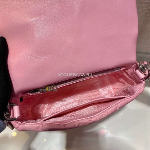 Replica Prada 1BD292 Prada Three In One Nylon Shoulder Bag Pink 6