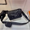 Replica Prada 1BD292 Prada System nappa leather patchwork Bag Black 11