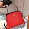 Replica Prada 1BA282 Medium Saffiano Leather Prada Matinee Bag Pink 10