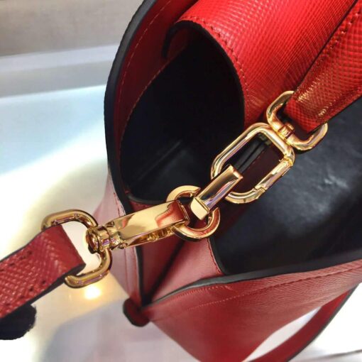 Replica Prada 1BA282 Medium Saffiano Leather Prada Matinee Bag Red 7