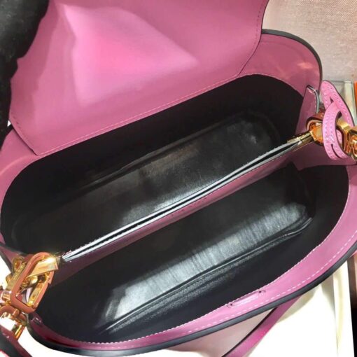 Replica Prada 1BA282 Medium Saffiano Leather Prada Matinee Bag Pink 7