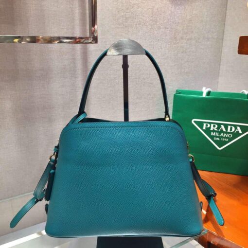 Replica Prada 1BA282 Medium Saffiano Leather Prada Matinee Bag Blue 3