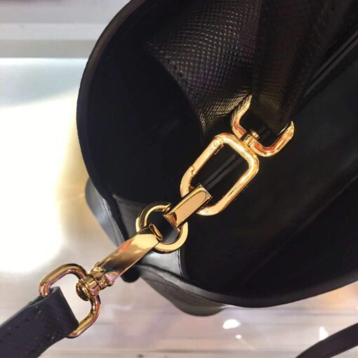 Replica Prada 1BA282 Medium Saffiano Leather Prada Matinee Bag Black 5