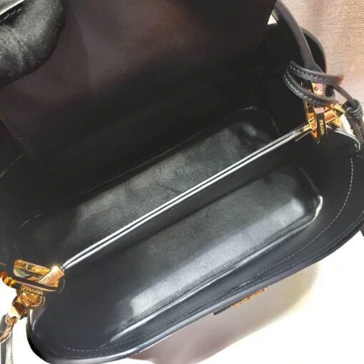 Replica Prada 1BA282 Medium Saffiano Leather Prada Matinee Bag Black 7