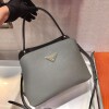 Replica Prada 1BA282 Medium Saffiano Leather Prada Matinee Bag Black 9