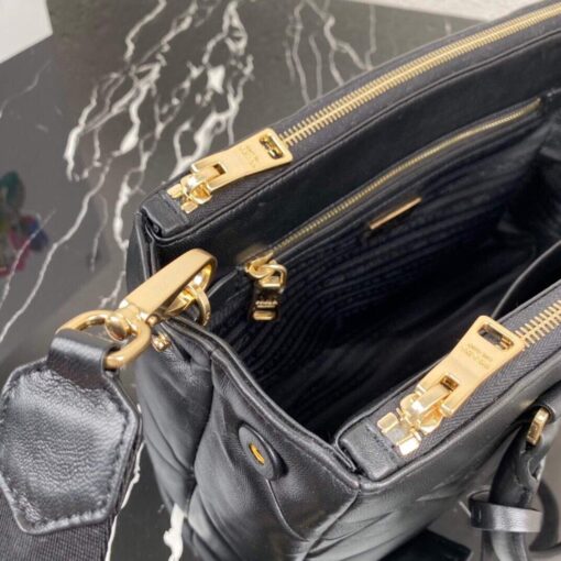 Replica Prada Small Prada Galleria Saffiano Leather bag 1BA863 Black 5