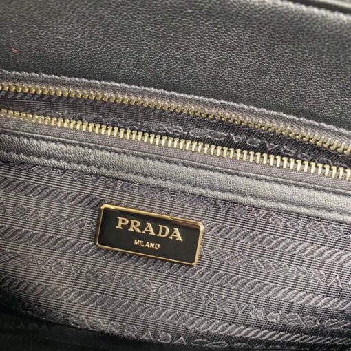 Replica Prada Small Prada Galleria Saffiano Leather bag 1BA863 Black 8