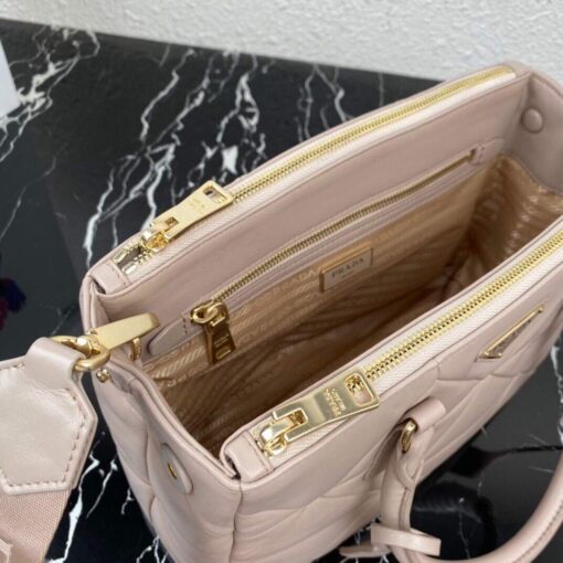 Replica Prada Small Prada Galleria Saffiano Leather bag 1BA863 Apricot 5