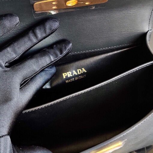 Replica Prada Saffiano Leather Symbole Bag 1BN021 Black 7