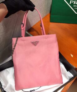 Replica Prada 1BA252 Nylon Handbag Pink 2