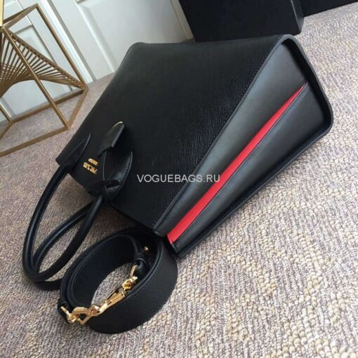 Replica Prada 1BA153 Large Saffiano Leather Handbag in Black 4