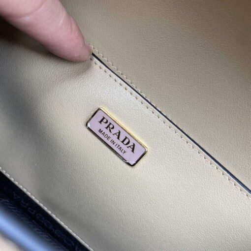 Replica Prada 1BD320 Prada Emblème Saffiano Shoulder Bag Tan 8