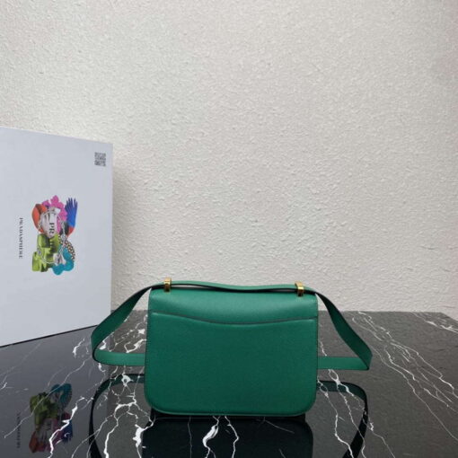 Replica Prada 1BD320 Prada Emblème Saffiano Shoulder Bag Green