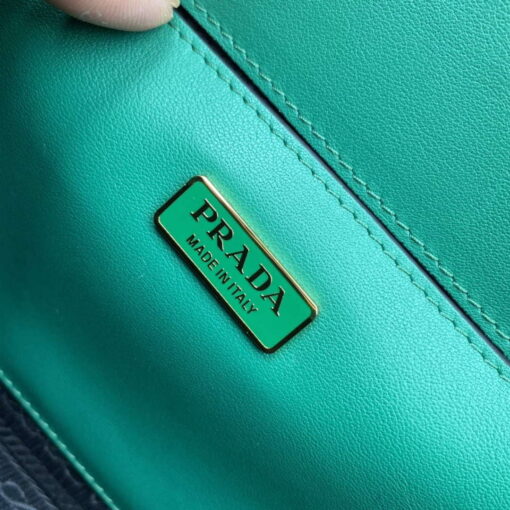 Replica Prada 1BD320 Prada Emblème Saffiano Shoulder Bag Green 8