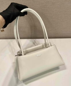 Replica Prada 1BA368 Leather mini-bag Bag White