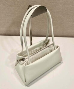 Replica Prada 1BA368 Leather mini-bag Bag White 2