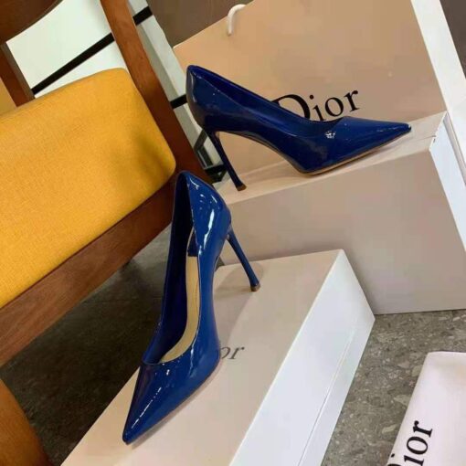 Replica Dior Women’s Pump Dior Designer Shoes 81175 Navy Blue 4