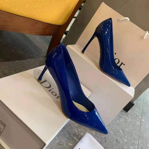 Replica Dior Women’s Pump Dior Designer Shoes 81175 Navy Blue 5