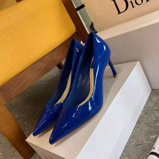 Replica Dior Women’s Pump Dior Designer Shoes 81175 Navy Blue 6