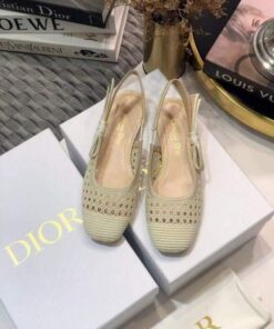 Replica Dior Pumps Designer Dior Sneakers Flats Shoes Women 81106 Off White 2