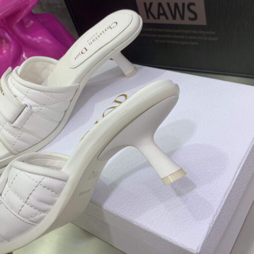 Replica Dior Women’s Shoes evolution heeled slide KCQ731CQC White 7