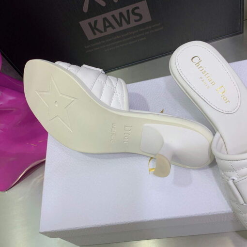 Replica Dior Women’s Shoes evolution heeled slide KCQ731CQC White 8