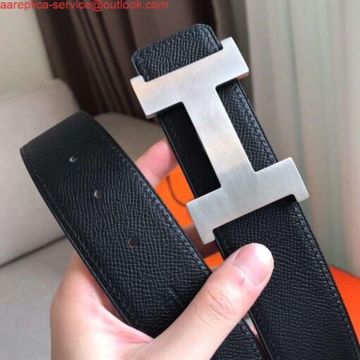 Replica Hermes Constance 2 Belt Buckle & Black Epsom 42MM Strap