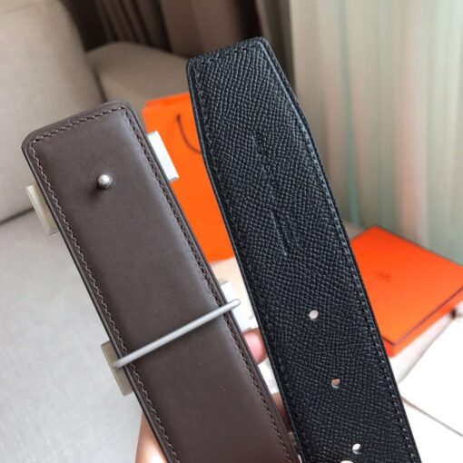 Replica Hermes Constance 2 Belt Buckle & Black Epsom 42MM Strap 2