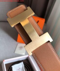 Replica Hermes Constance 2 Belt Buckle & Gold Epsom 42MM Strap 2