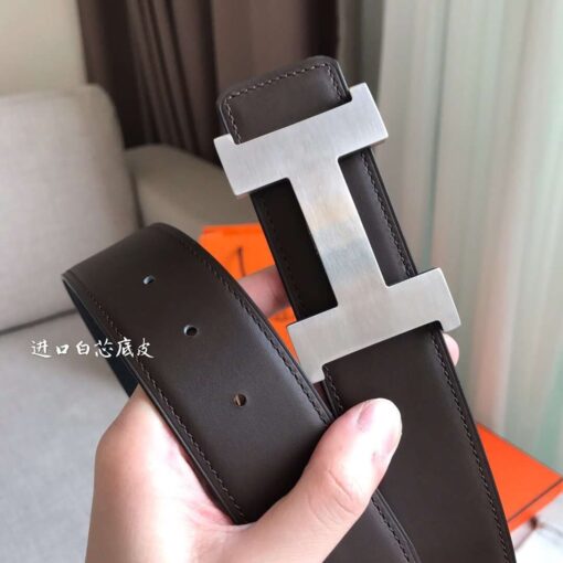 Replica Hermes Constance 2 Belt Buckle & Black Epsom 42MM Strap 4