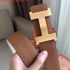 Replica Hermes H Au Carre Belt Buckle & Black 32mm Strap 8