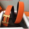 Replica Hermes H Belt Buckle & Black Epsom 32 MM Strap 5