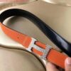 Replica Hermes H Belt Buckle & Noir Clemence 32 MM Strap 5