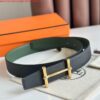 Replica Hermes Constance Belt Buckle & Cafe Clemence 38 MM Strap 6