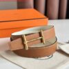 Replica Hermes Constance Belt Buckle & Cafe Clemence 38 MM Strap 5