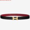 Replica Hermes Constance Reversible Belt 38MM in Gold Epsom Calfskin 7