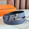 Replica Hermes H Speed Reversible Belt 32MM in Black Epsom Calfskin 7