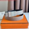 Replica Hermes Typo Reversible Belt 32MM in Black Epsom Calfskin 7