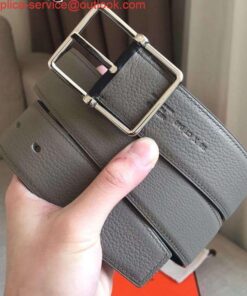 Replica Hermes Grey Saddle 38MM Reversible Belt