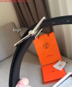 Replica Hermes Grey Saddle 38MM Reversible Belt 2