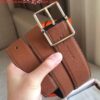 Replica Hermes Grey Saddle 38MM Reversible Belt 8