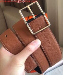 Replica Hermes Brown Saddle 38MM Reversible Belt