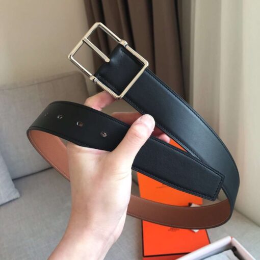 Replica Hermes Brown Saddle 38MM Reversible Belt 4