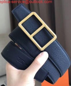 Replica Hermes Officier Belt Buckle & Navy 38MM Strap