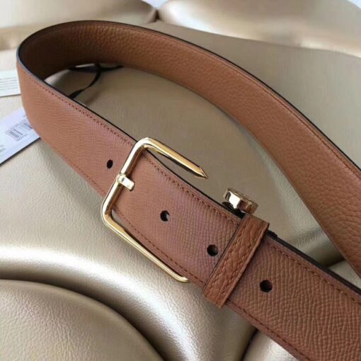 Replica Hermes Lennox 40 MM Belt In Brown Epsom Leather 3