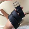 Replica Hermes Etriviere 40 Belt In Etoupe Epsom Leather 5