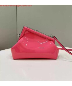 Replica Fendi 8BP129 Fendi First Small Rose Pink patent leather bag